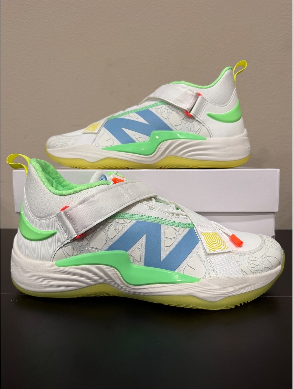 Size 11 - New Balance FuelCell Lindor 2 PreGame “Optic White Cosmic Pineapple”